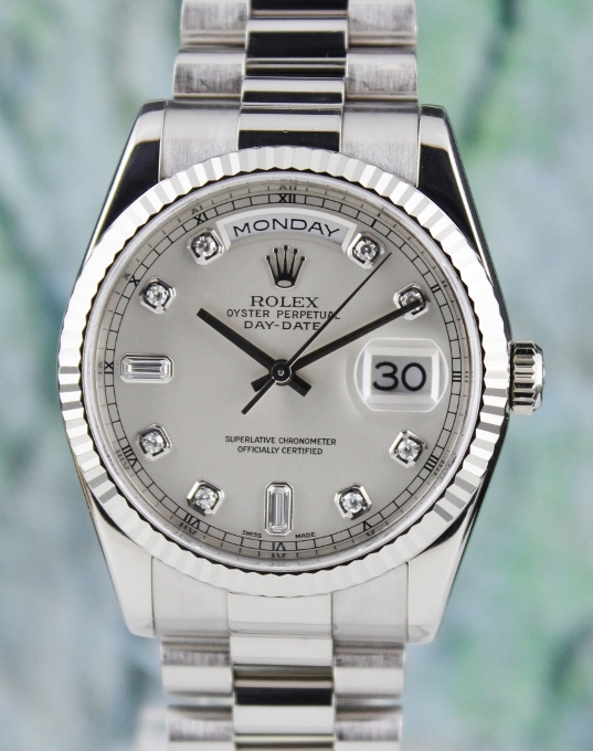 (image for) ROLEX 18K WHITE GOLD OYSTER PERPETUAL DAY-DATE / 118239